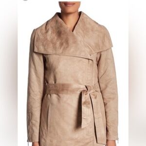 Laundry By Shelli Segal Gray Coat with Belt